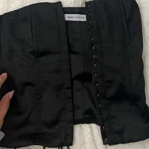 Danielle Guizio Satin Corset